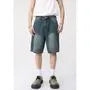 Mid Rise Washed Denim Shorts