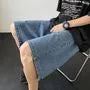 High Waist Wide Leg Denim Shorts