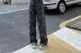 Mid Rise Camo Wide Leg Cargo Pants