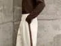 High Waist Two Tone Wide Leg Sweatpants