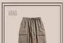 Drawstring Waist Plain Harem Cargo Pants