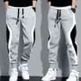 Drawstring Waist Color Block Sweatpants