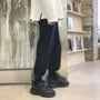 Drawstring Waist Plain Straight Leg Sweatpants
