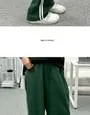 High Waist Striped Side Wide Leg Sweatpants