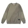 Crew Neck Jacquard Panel Sweatshirt