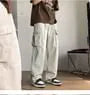 Straight-Cut Loose Cargo Pants