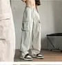 Straight-Cut Loose Cargo Pants