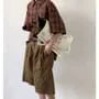 Mid Rise Plain Shorts