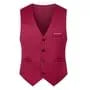 V-Neck Plain Single-Breasted Vest