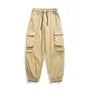Mid Rise Plain Cargo Pants