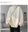 Long-Sleeve Mock Neck Plain Fleece-Lined T-Shirt