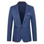 Peak Lapel Two Tone Single Breasted Blazer
