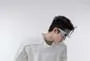 Crew Neck Plain Zip Detail Sweater