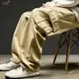 Mid Rise Plain Wide Leg Cargo Pants