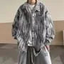 Tie-Dyed Denim Shirt Jacket