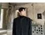 Round Neck Tweed Button Jacket