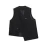 V-Neck Unwashed Asymmetrical Button Denim Vest