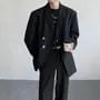 Lapel Long Sleeve Single Breasted Blazer