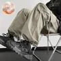 Drawstring Waist Plain Fleece-Lined Straight Leg Cargo Pants