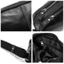 Faux Leather Contrast Stitching Crossbody Bag