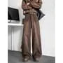 High Waist Washed Wide Leg Jeans