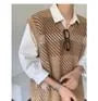 V-Neck Plaid Sweater Vest