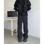 Mid Rise Plain Loose Fit Cargo Pants