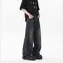 Mid Rise Washed Wide Leg Jeans