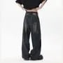 Mid Rise Washed Wide Leg Jeans