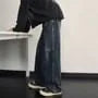 Mid Rise Washed Wide Leg Jeans