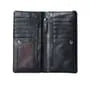 Faux Leather Zip Long Wallet