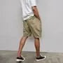 Drawstring Waist Plain Shorts