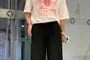 High Waist Plain Wide Leg Dress Pants