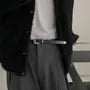 Faux Leather Buckled Belt