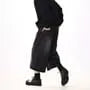 High Waist Washed Wide Leg Capri Jeans
