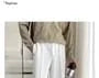 Drawstring Waist Plain Sweatpants