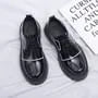 Two Tone Lace-Up Platform Derby Shoes