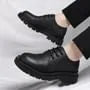 Plain Lace-Up Derby Shoes