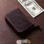 Genuine Leather Bifold Short Wallet