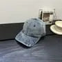 Distressed Denim Baseball Cap