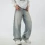 High Waist Washed Wide Leg Jeans