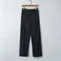 Mid Rise Plain Straight Leg Dress Pants