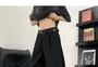 Mid Rise Plain Wide Leg Dress Pants