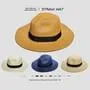 Plain Wide Brimmed Straw Hat