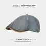 Denim Flat Cap