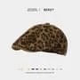Leopard Newsboy Cap