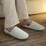 Plain & Striped Silent Couple Matching Home Slippers