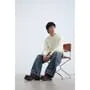 Long-Sleeve Crew Neck Plain Cable Knit Sweater