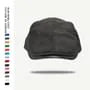 Faux Leather Brim Faux Suede Flat Cap