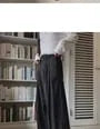 Pleated Wide-Leg Dress Pants